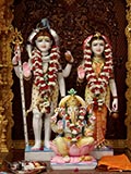 Bhagwan Shri Shankar, Shri Parvatiji and Shri Ganeshji